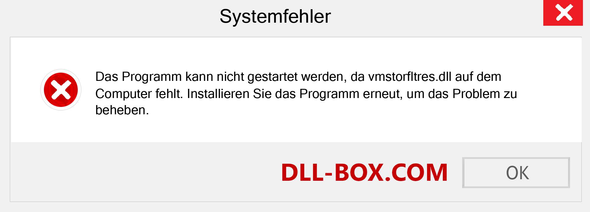 vmstorfltres.dll-Datei fehlt?. Download für Windows 7, 8, 10 - Fix vmstorfltres dll Missing Error unter Windows, Fotos, Bildern